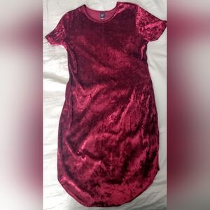 Fun Red Short-Sleeve Bodycon Dress